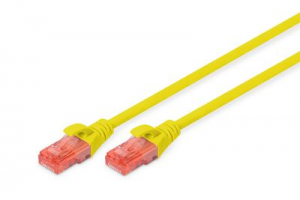 Digitus DK-1617-005/Y U/UTP patch kábel CAT6 0.5m sárga - LSZH